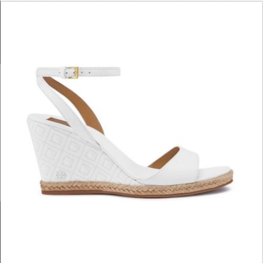 Tory Burch Marion Quilted Espadrille Wedge Sandal